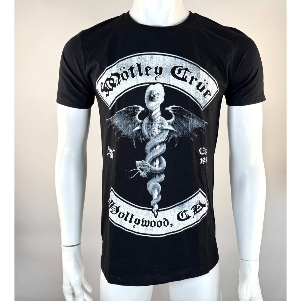 Motley‎ Crue T-Shirt Feelgood Hollywood Unisex M NWOT Short Sleeve Cotton Crew